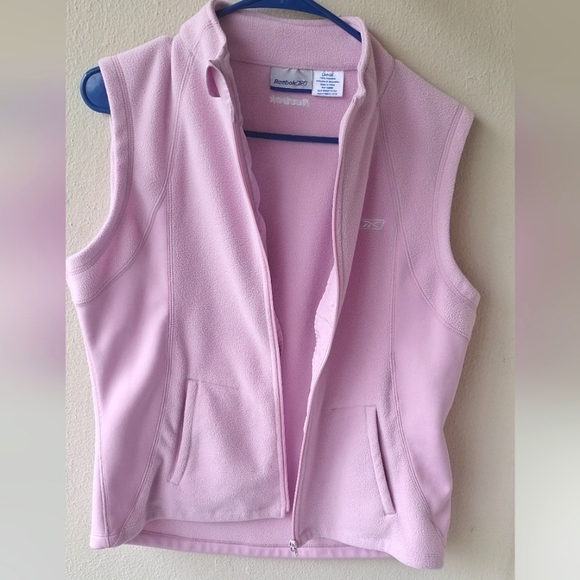 Reebok Women's Top Vest Full Zip Pink Color Size L - Picture 4 of 10